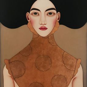 Peinture, Noir et or, Faiza Maghni