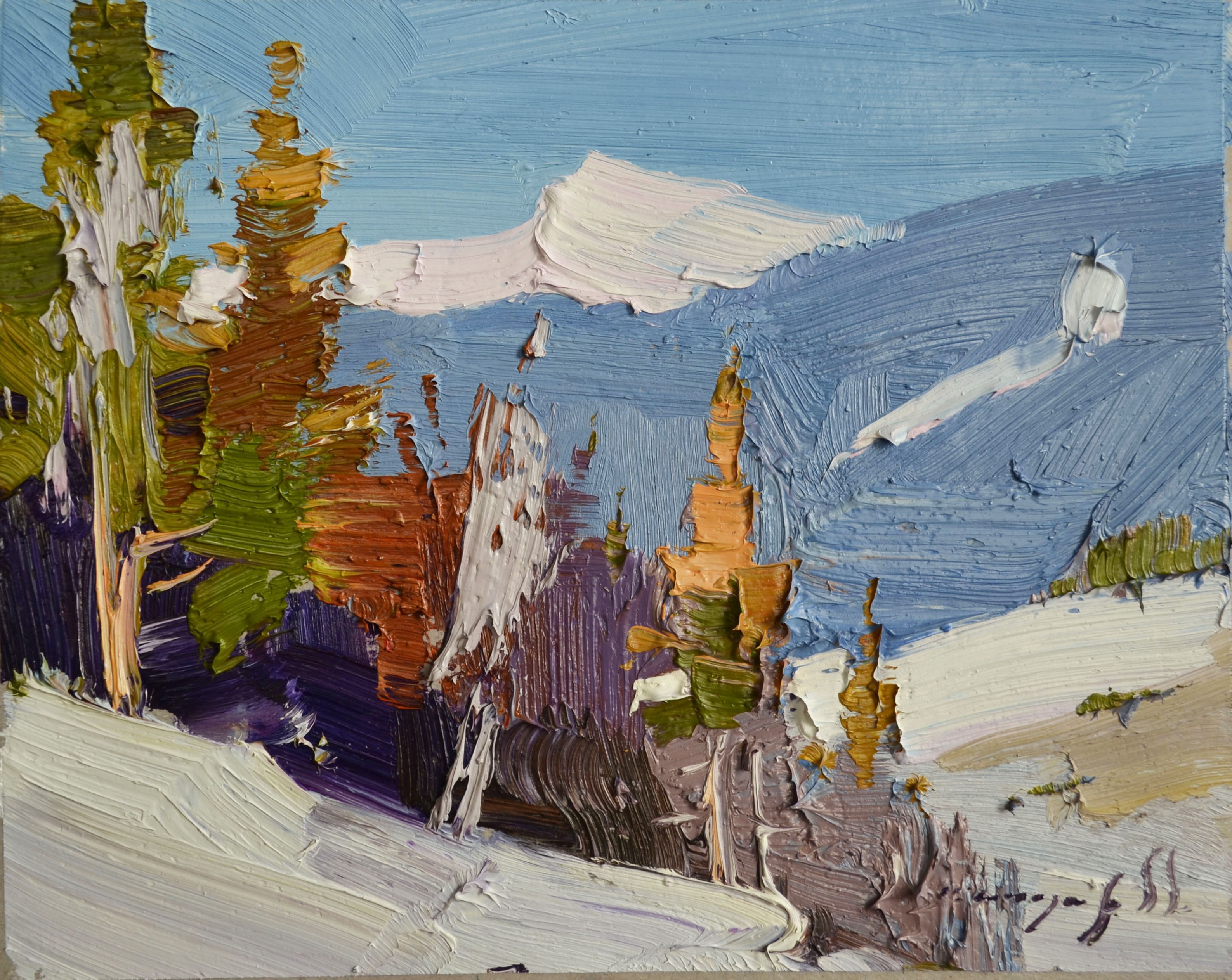 Alexander Shandor, Snowy Slope Alexander Shandor, Snowy Slope