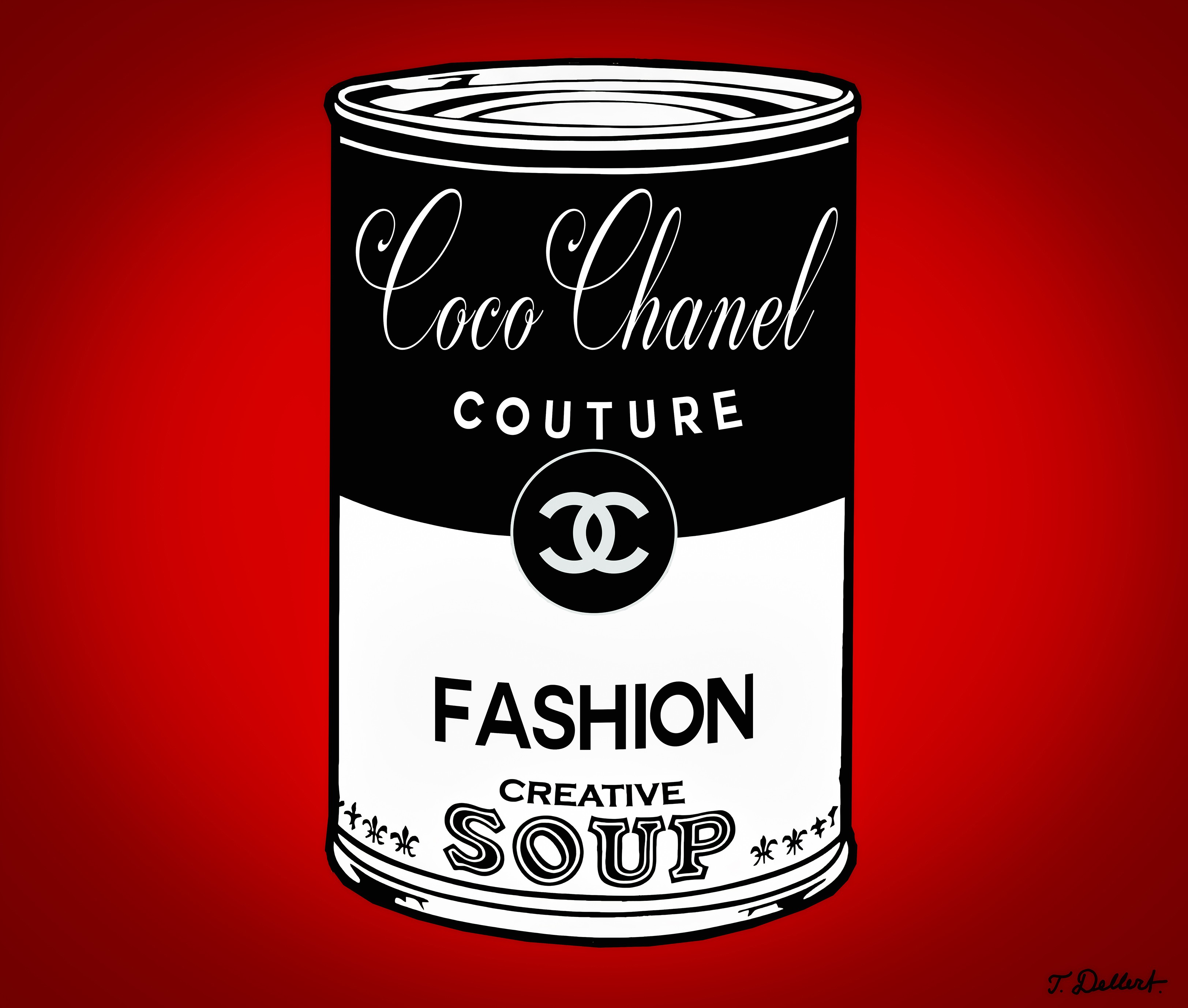 ▷ Chanel fashion Soup Can (after Andy Warhol) by Thomas Dellert