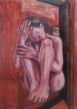 Gemälde, Anxious painting, Rebecca Yunjeong Lee