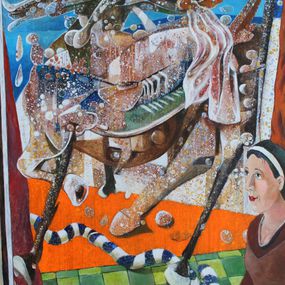 Painting, Trojan Horse, Pepe Hidalgo