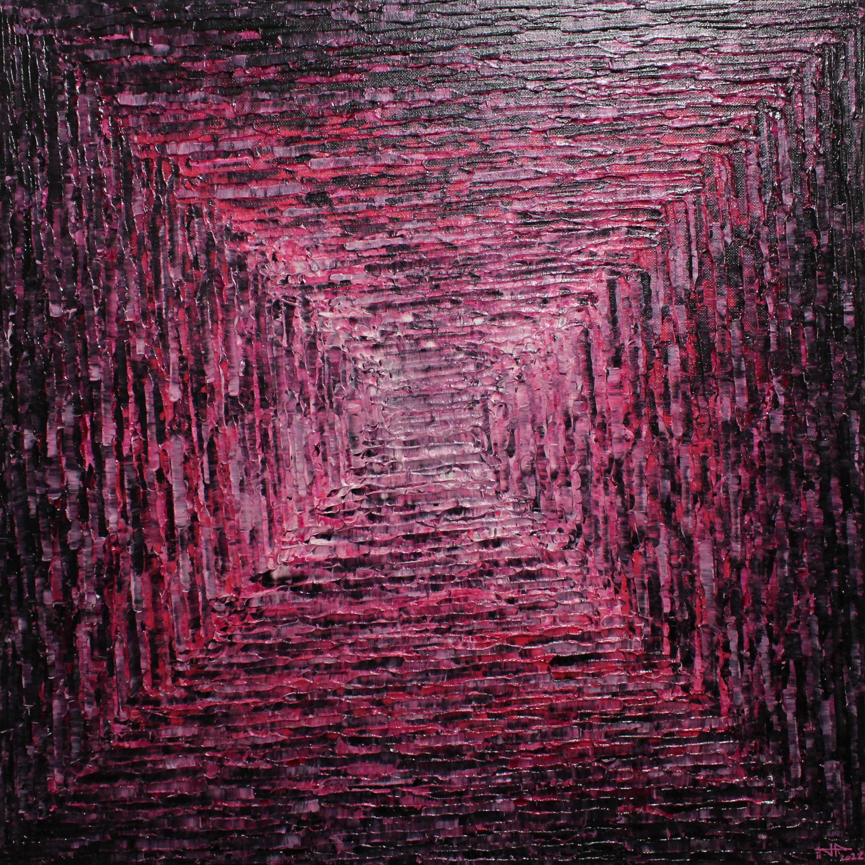 Jonathan Pradillon, Dégradé carré rose Jonathan Pradillon, Dégradé carré rose