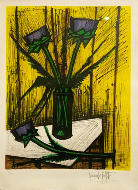 Bernard Buffet, Fleurs d'artichauts Bernard Buffet, Fleurs d'artichauts