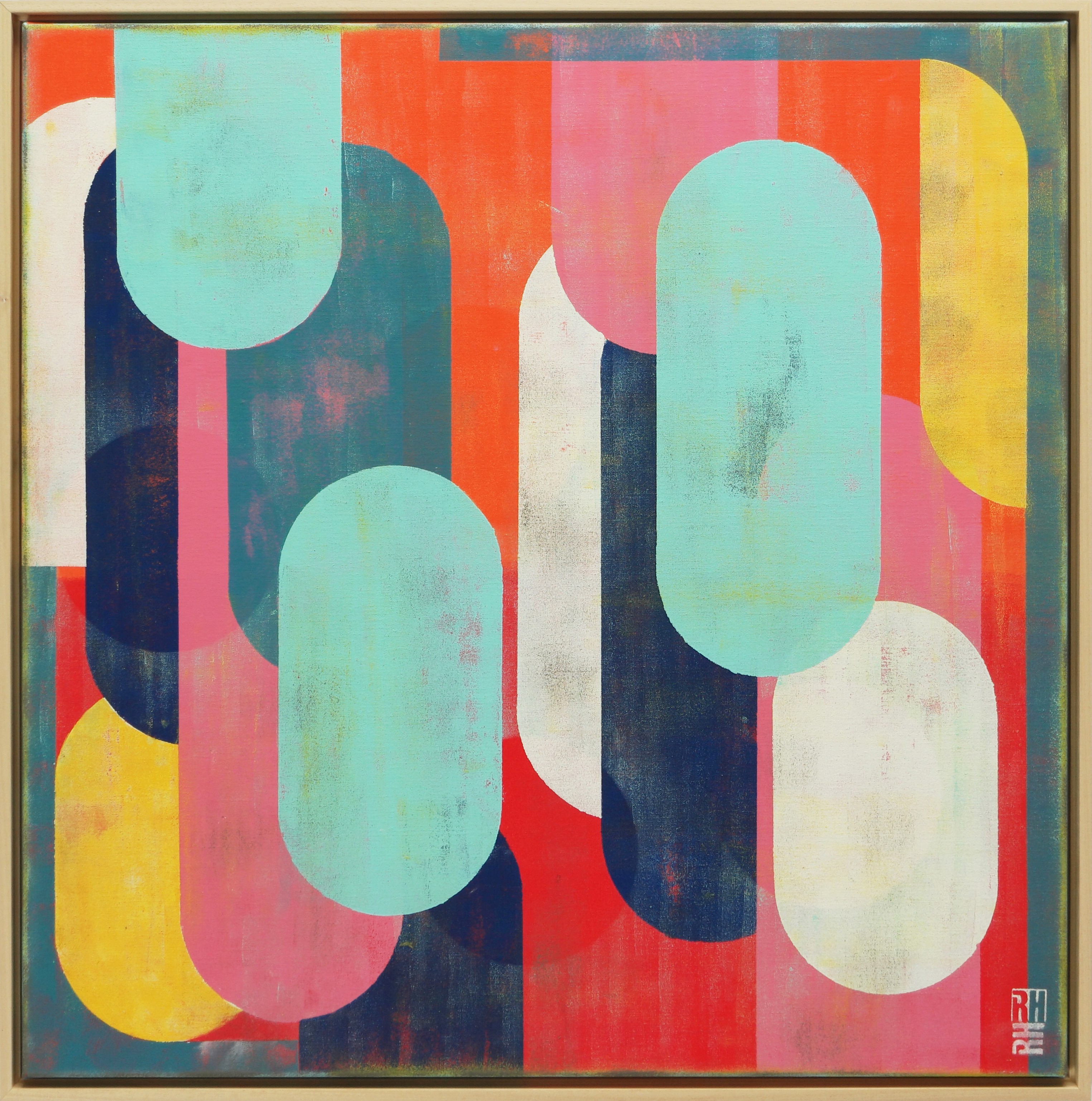 Ronald Hunter, Traffic full color pink & blue Ronald Hunter, Traffic full color pink & blue