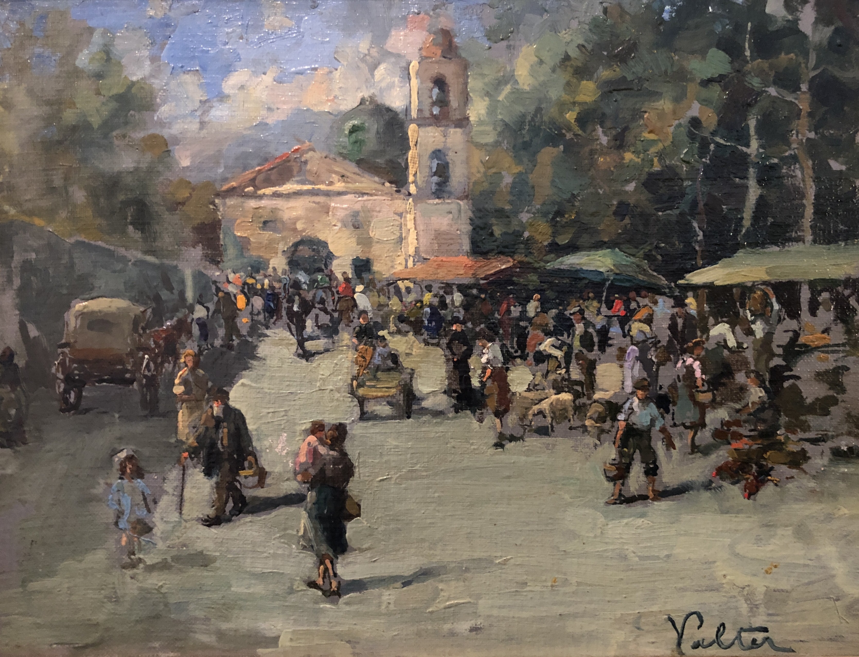 Valter, Place du marché animée Valter, Place du marché animée