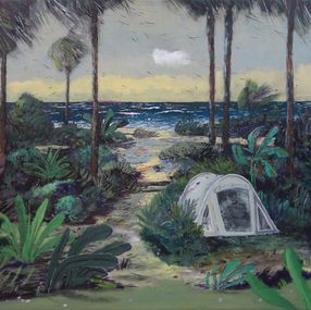 Painting, Storm tent, Peter de Boer