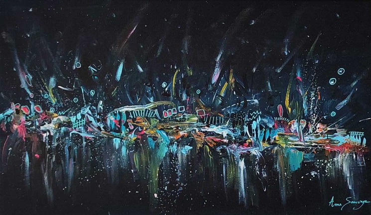 Âme Sauvage, Doux rêve d'enfant n°2, Painting on canvas