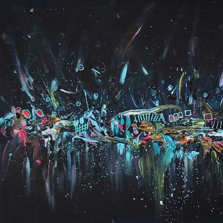 Âme Sauvage, Doux rêve d'enfant n°2, Painting on canvas