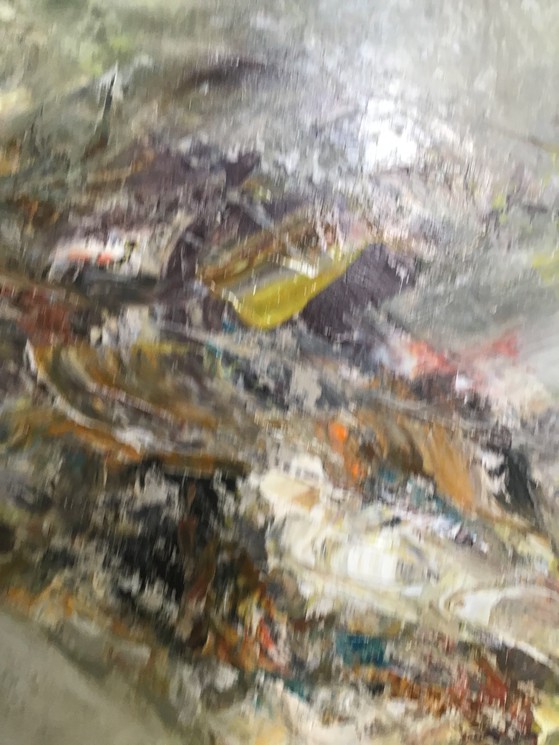Electre, Lumière dorée., Peinture sur bois