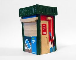 Sculpture, Kiosk with banners, Natasha Steshenko