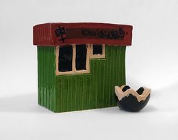 Sculpture, Kiosk with flower bed, Natasha Steshenko