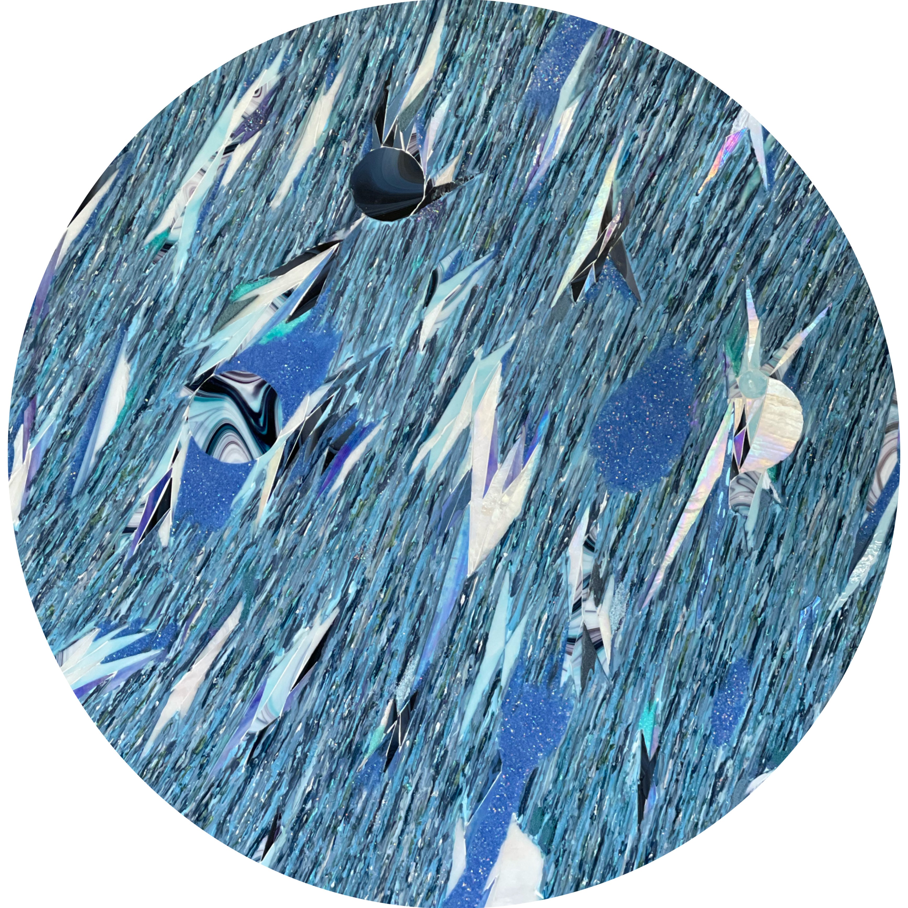 Daniela Pasqualini, Riflesso blue - Collab with Glass Axes Daniela Pasqualini, Riflesso blue - Collab with Glass Axes