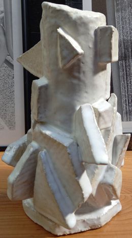 Femme-oiseau #3 - Vase sculpture, Diane Grant