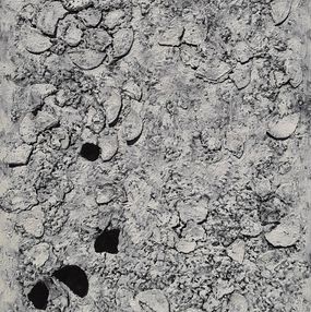 Abstraction noir et blanc en relief #2