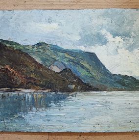 Jean Heitmann, Paysage de lac et montagnes Jean Heitmann, Paysage de lac et montagnes