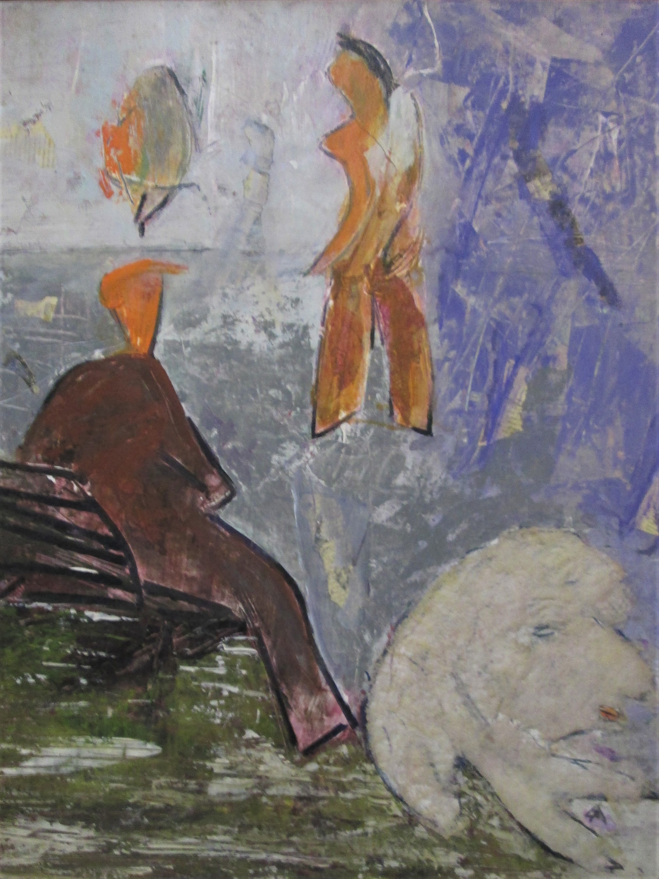Paolo Ambrosio, Old man with dog 2011 Paolo Ambrosio, Old man with dog 2011