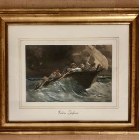 Frédéric Dufaux, Barque dans le lac par temps de bise, Genève Frédéric Dufaux, Barque dans le lac par temps de bise, Genève