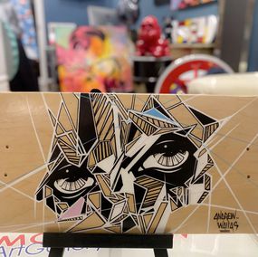 Andrew Wallas, Eyes on me custom skate deck skateboard Andrew Wallas, Eyes on me custom skate deck skateboard