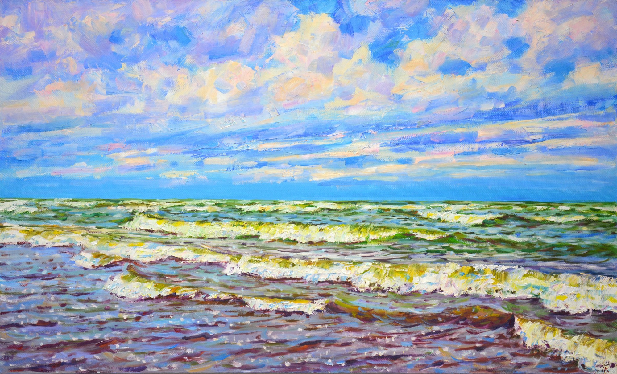Iryna Kastsova, Windy day at sea. Iryna Kastsova, Windy day at sea.