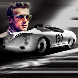 Print, James Dean Porsche, Udi Cassirer