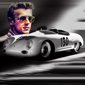 Print, James Dean Porsche, Udi Cassirer