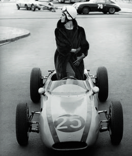 Fotografía, Judy Dent auf der Avus, Berlin, F.C. Gundlach