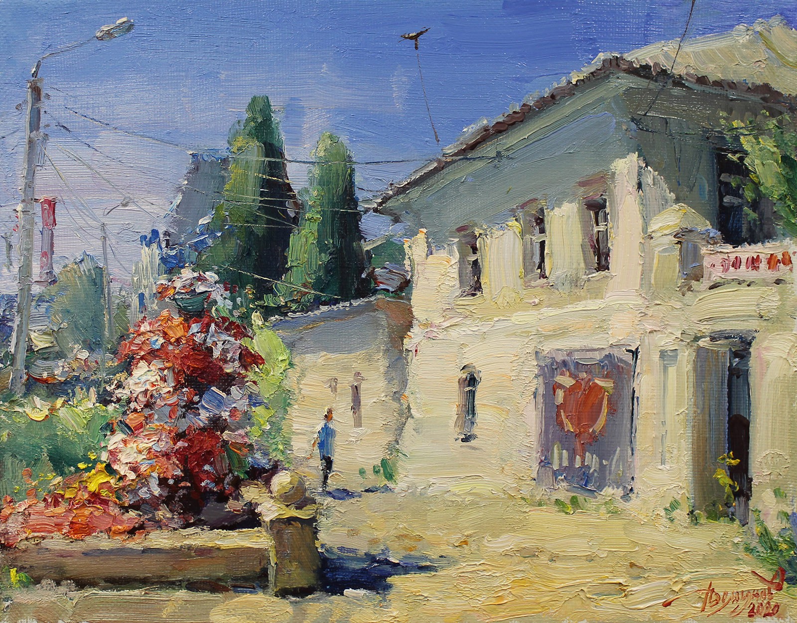 Yuriy Demiyanov, Landscape with cypresses Yuriy Demiyanov, Landscape with cypresses