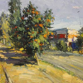 Peinture, Rowan by the Road, Yuriy Demiyanov