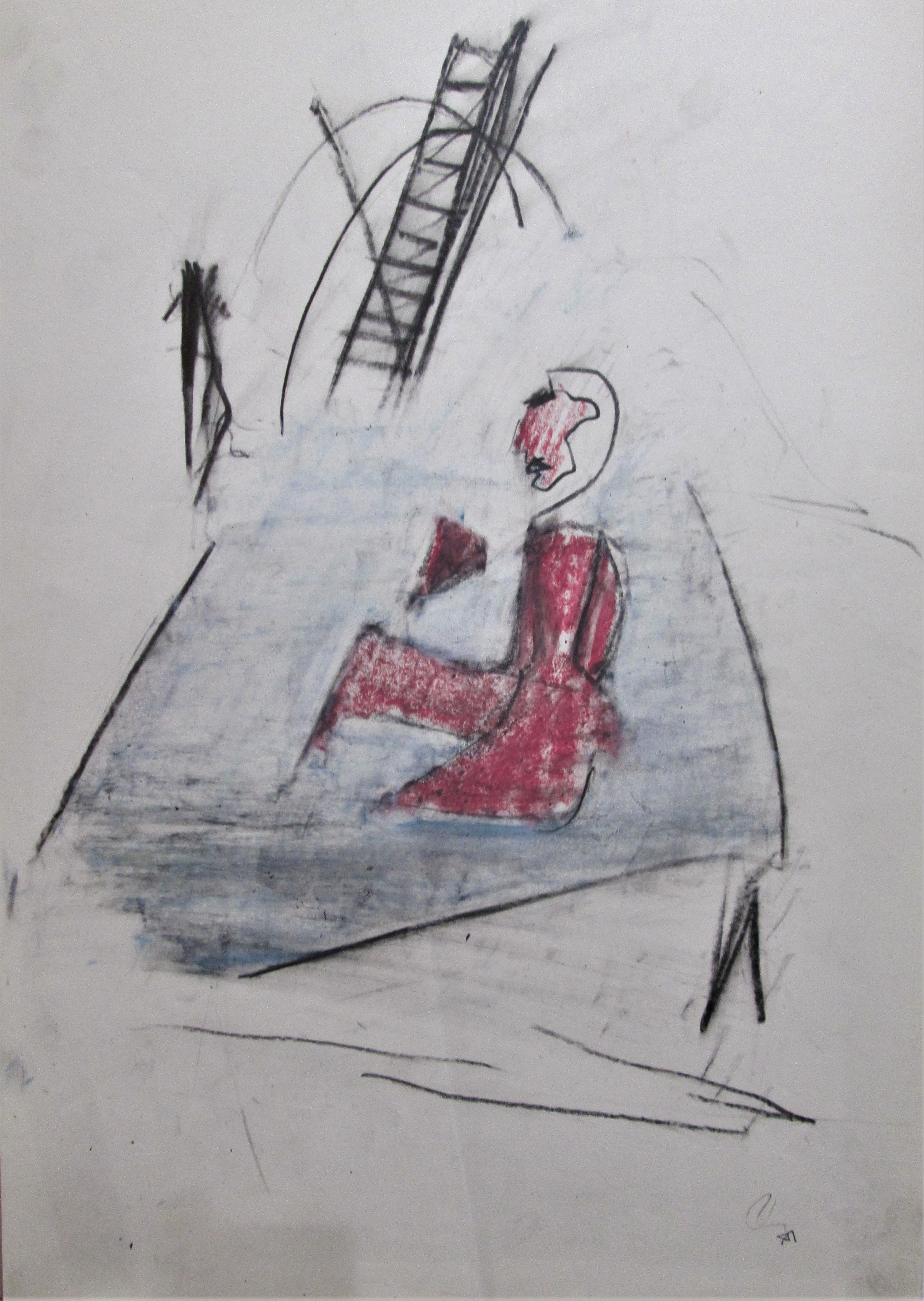 Paolo Ambrosio, Composition with model, 1979 Paolo Ambrosio, Composition with model, 1979