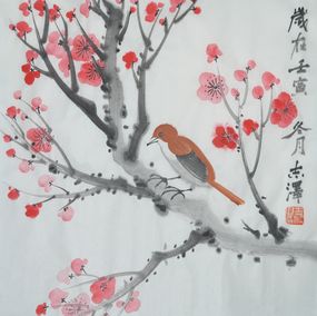 Painting, Red Plum, Zhize Lv