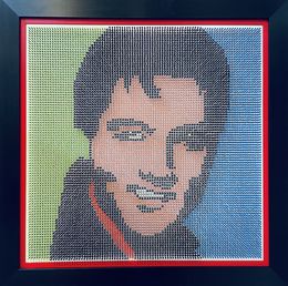 "Elvis Presley" Screw Art Board, Efi Mashiah