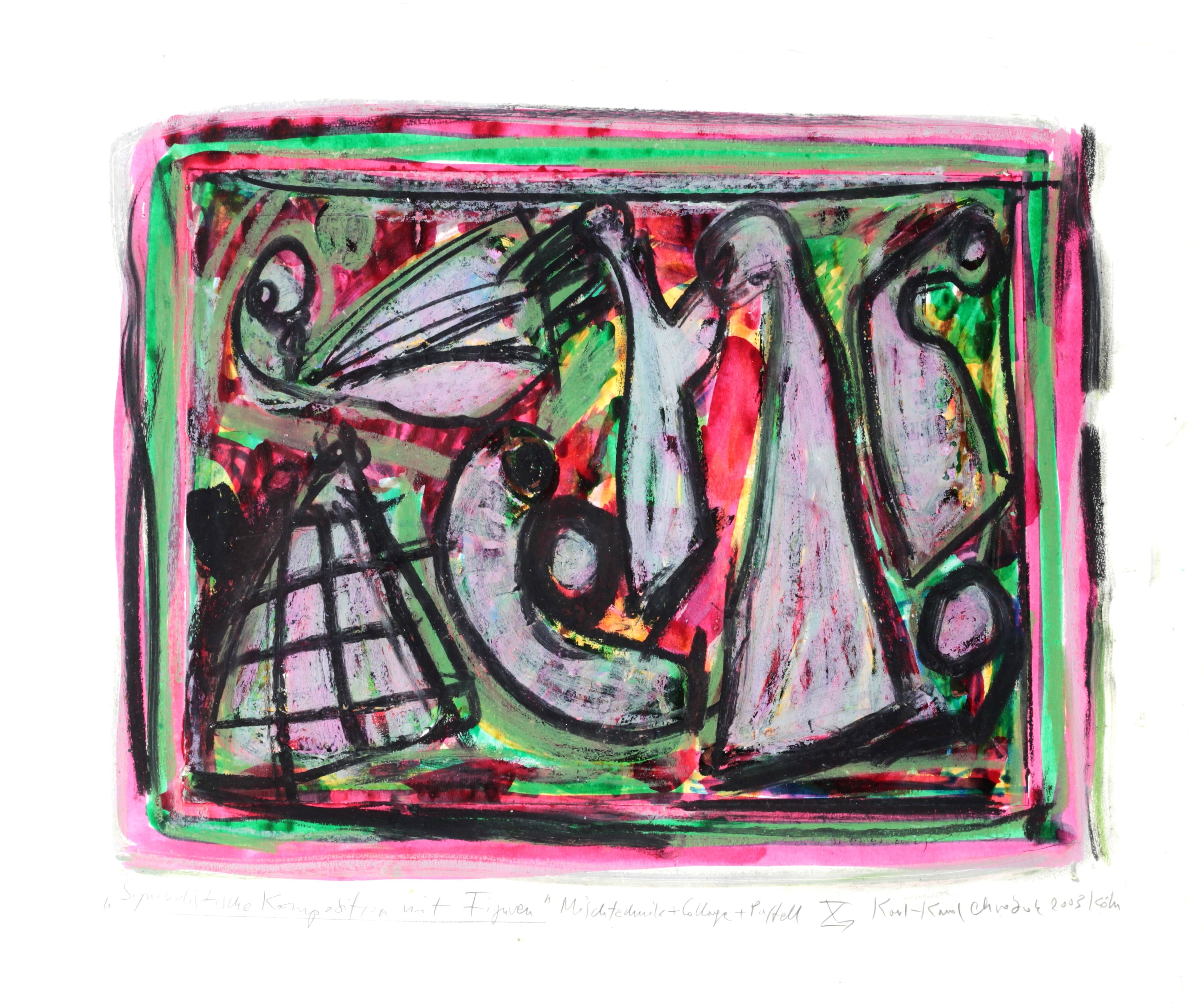 Karl-Karol Chrobok, Symbolist composition with figures Karl-Karol Chrobok, Symbolist composition with figures