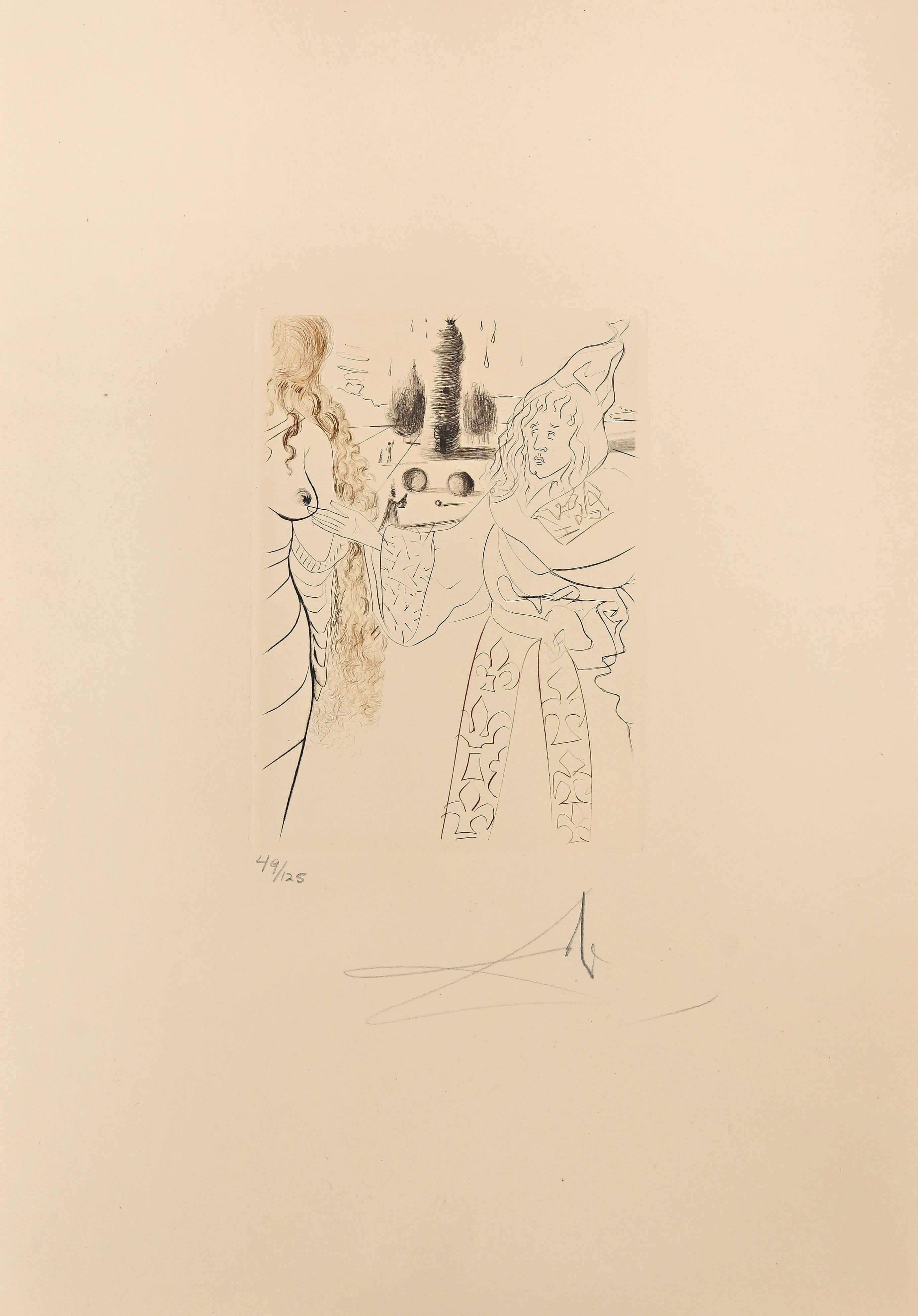 Salvador Dali, The Woman Taken in Adultery Salvador Dali, The Woman Taken in Adultery