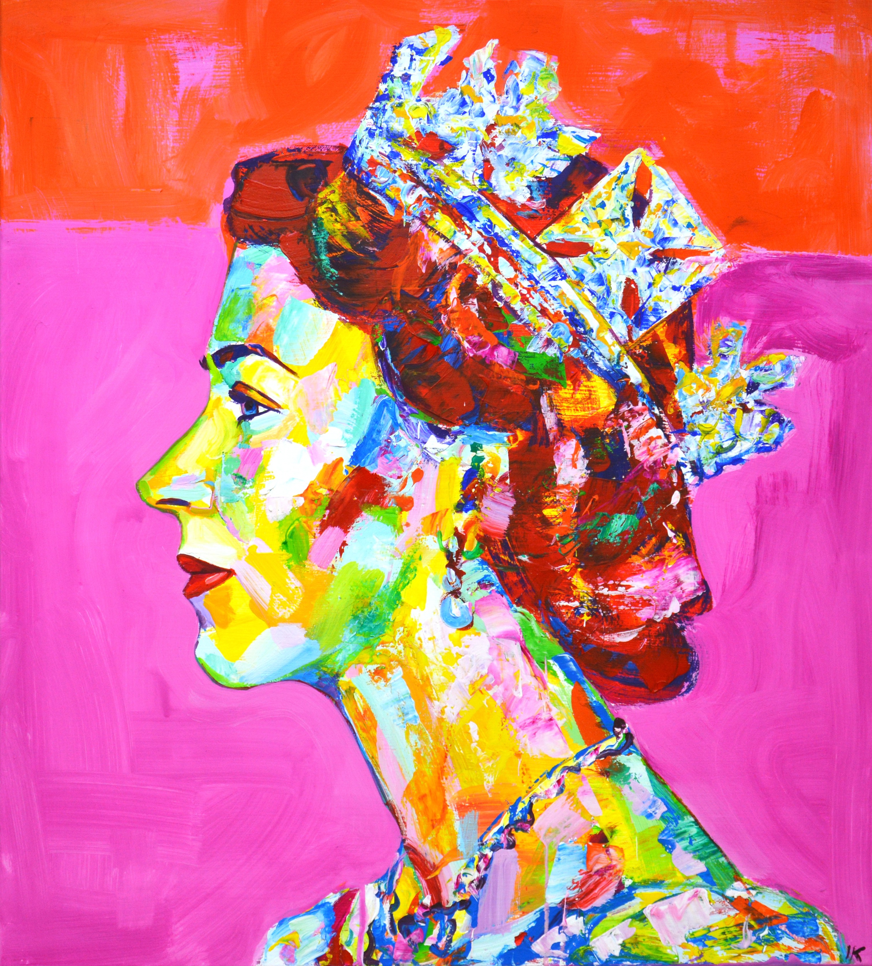 Iryna Kastsova, Queen Elizabeth II. Iryna Kastsova, Queen Elizabeth II.