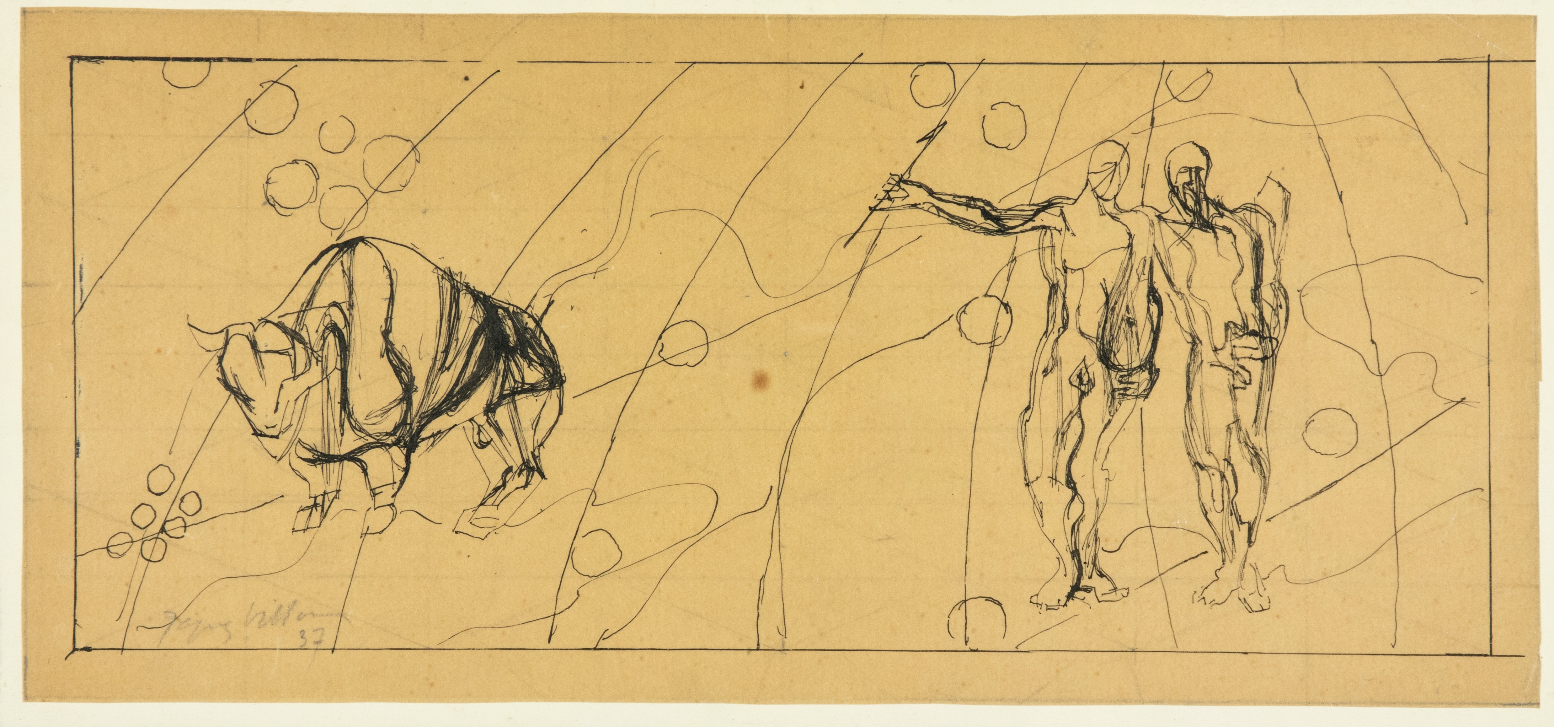 Jacques Villon, Signs of the Zodiac Taurus and Gemini Jacques Villon, Signs of the Zodiac Taurus and Gemini