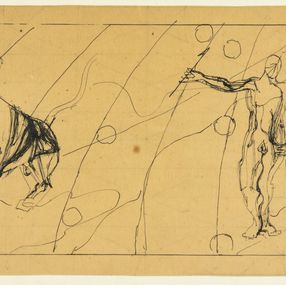 Fine Art Drawings, Signs of the Zodiac Taurus and Gemini, Jacques Villon