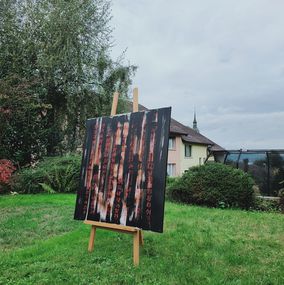 Anastasia Vasilyeva, Conceptual emotional abstract painting with numbers Anastasia Vasilyeva, Conceptual emotional abstract painting with numbers