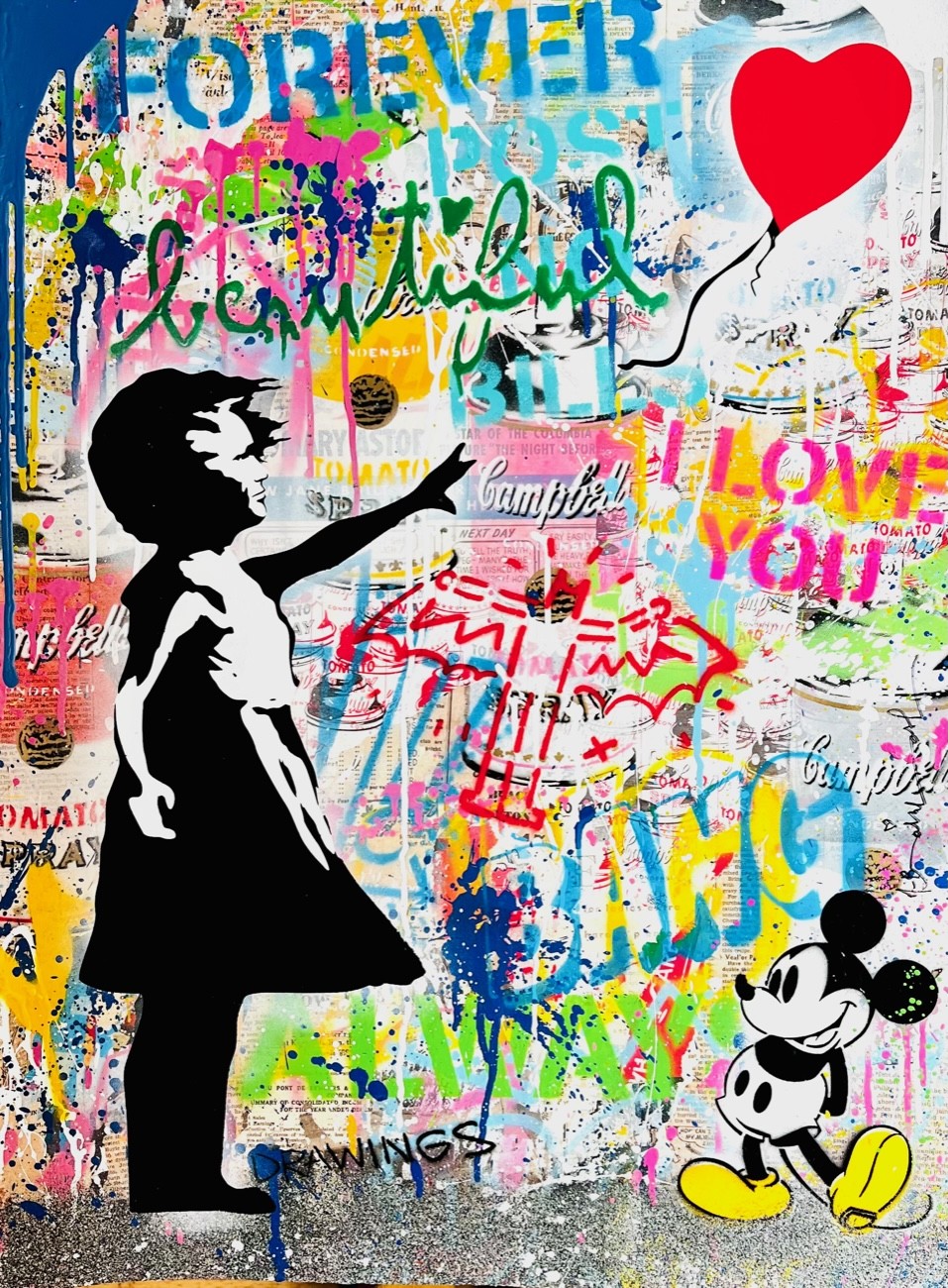 Mr. Brainwash, Balloon Girl - Follow Your Heart Mr. Brainwash, Balloon Girl - Follow Your Heart