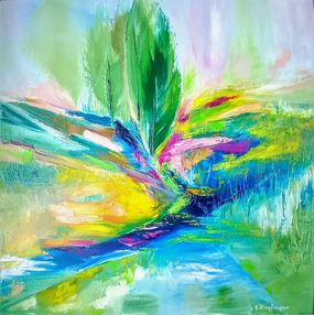 Painting, Le ruisseau, Christine Desplanque