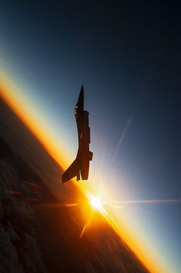 Aerobatics at dusk, Belgium, Stefan Darte