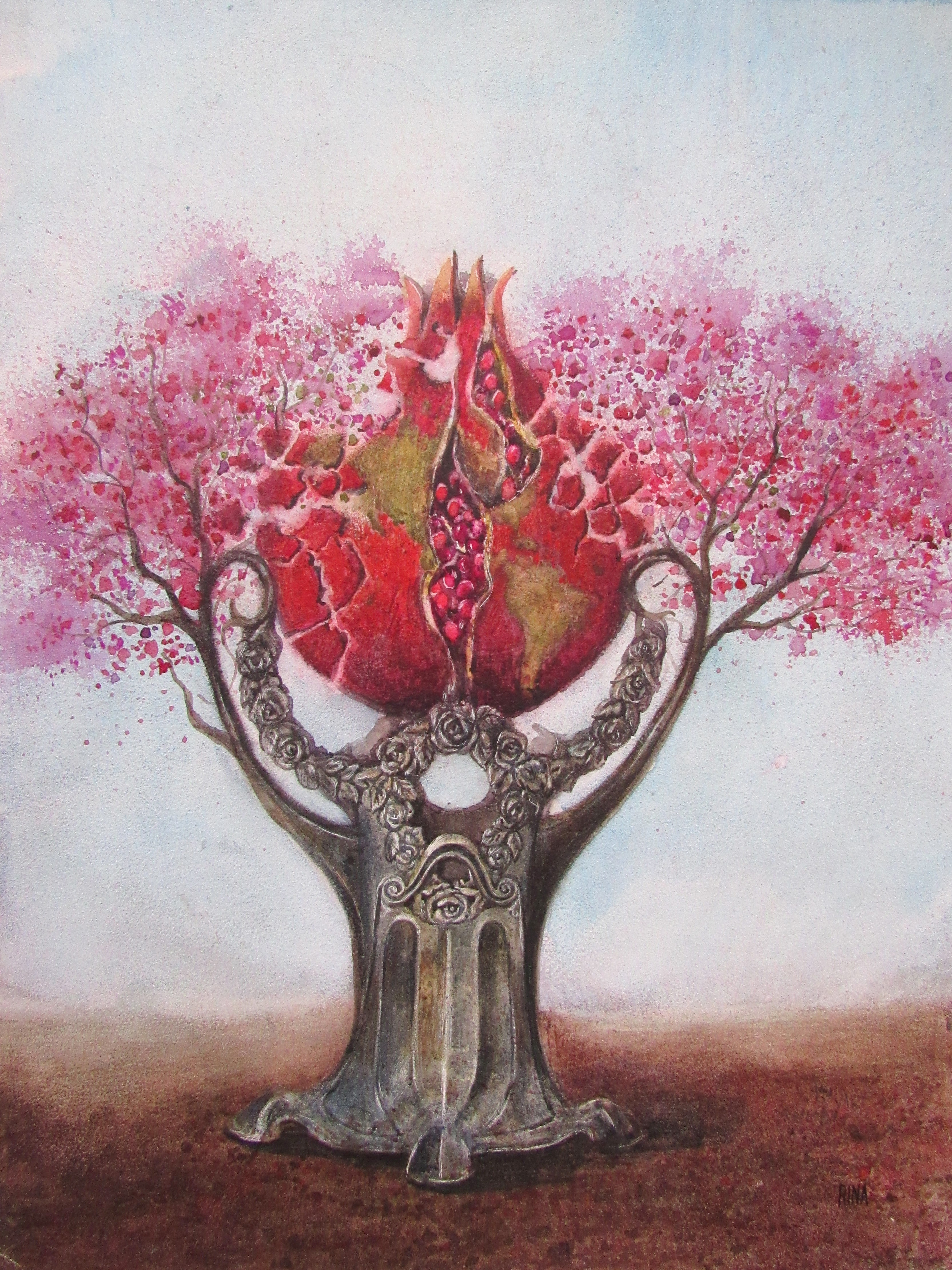 Rina Mamani, Red tree Rina Mamani, Red tree