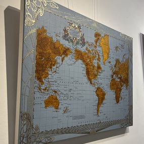 Marco Araldi, 1902 Americacentric map of the world Marco Araldi, 1902 Americacentric map of the world
