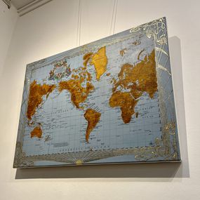 Marco Araldi, 1902 Americacentric map of the world Marco Araldi, 1902 Americacentric map of the world