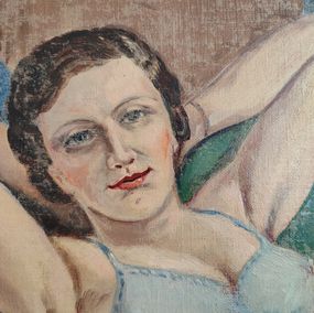 Jules Gaillepand, Jeune femme en nuisette étendue sur le lit Jules Gaillepand, Jeune femme en nuisette étendue sur le lit