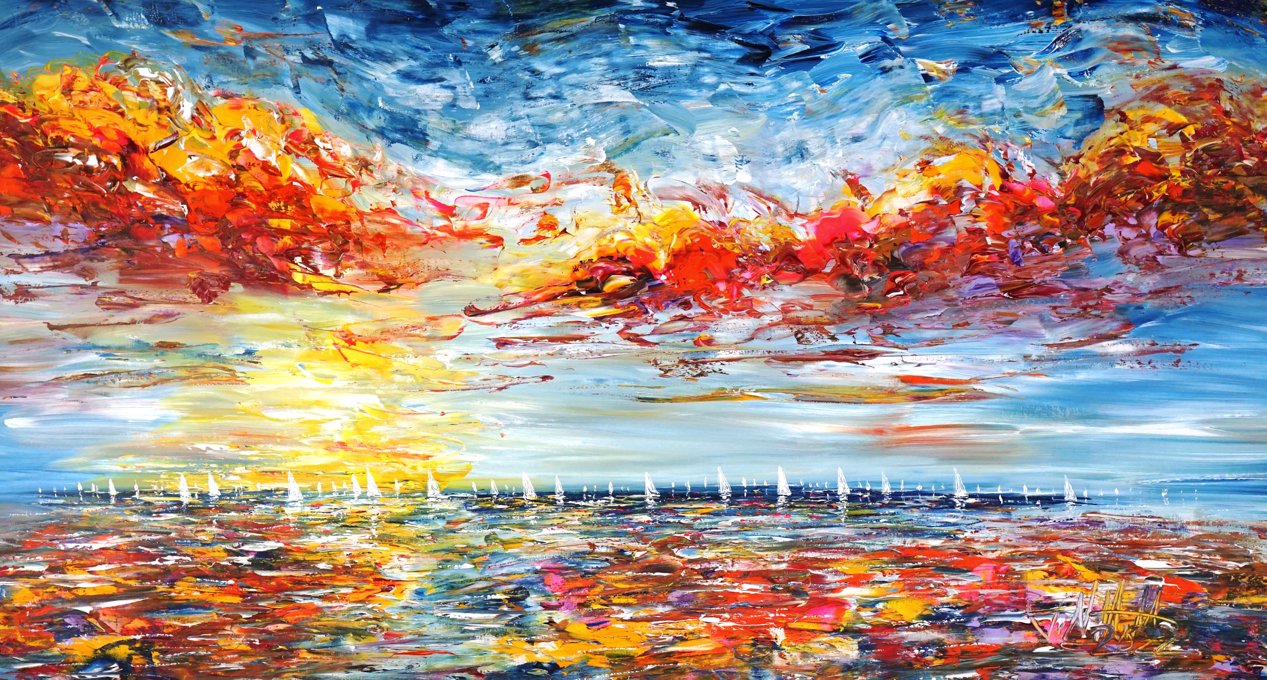 Peter Nottrott, Seascape sailing impressions L 2 Peter Nottrott, Seascape sailing impressions L 2