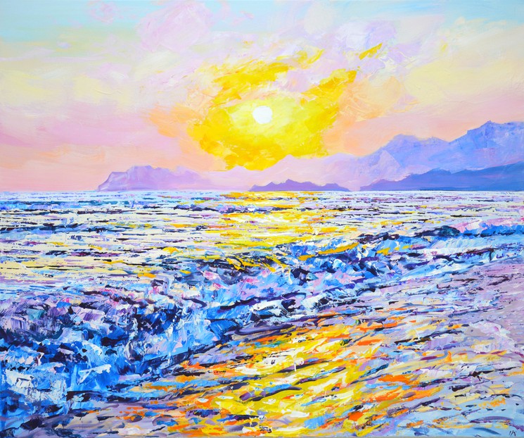 ▷ Ocean. Sunset 2. by Iryna Kastsova, 2022 | Painting | Artsper