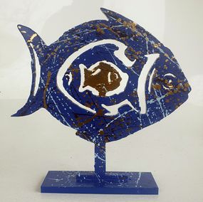 ▷ Poisson triple fish by Hayvon, 2023 | Sculpture | Artsper