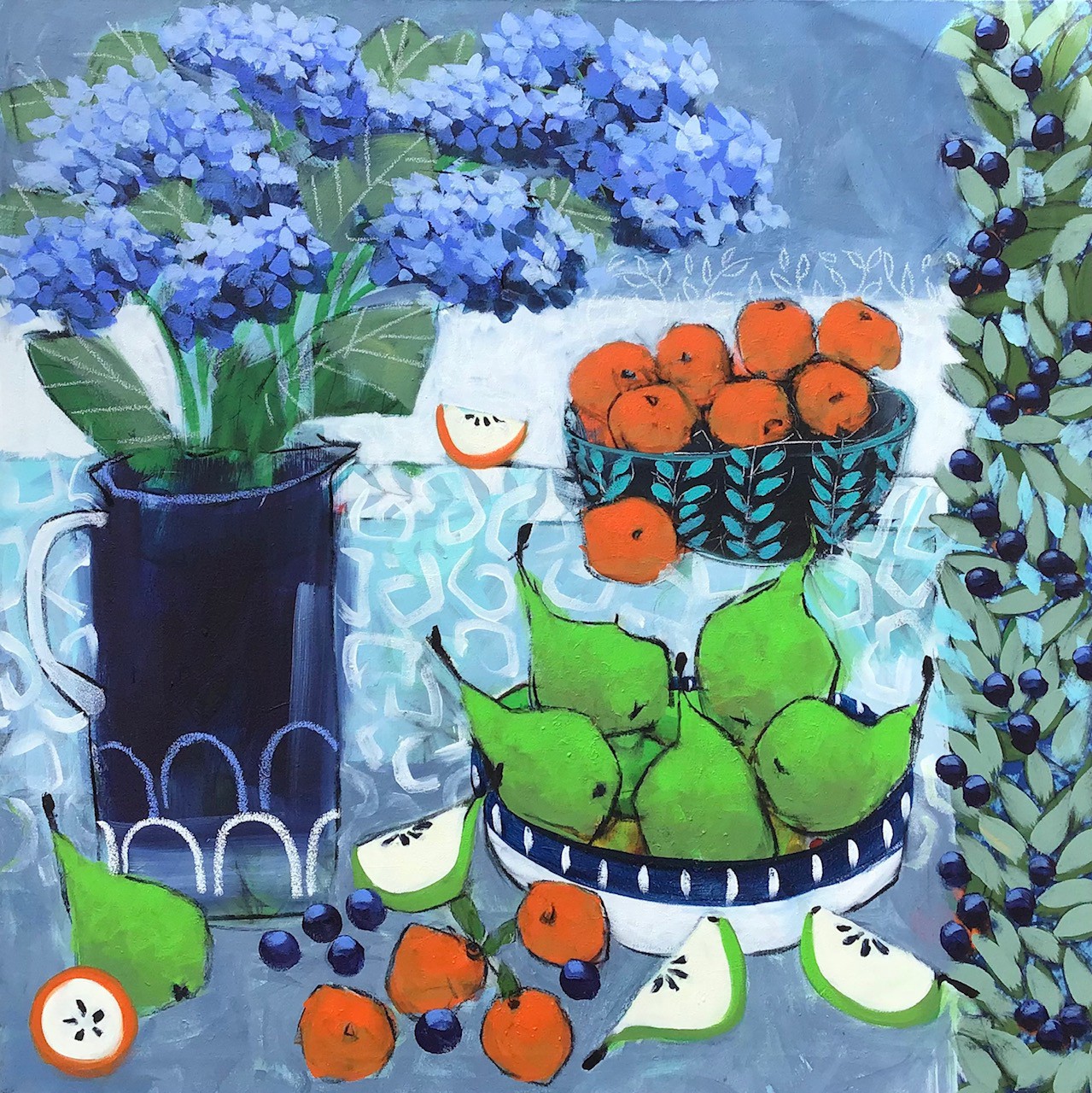 Relton Marine, Blue Hydrangeas II Relton Marine, Blue Hydrangeas II