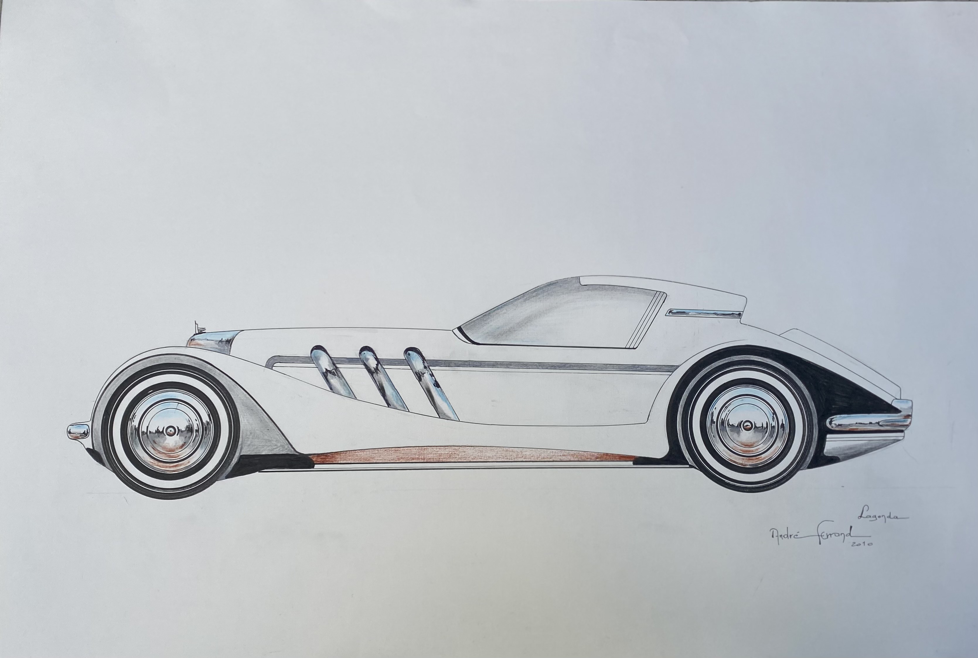 André Ferrand, Voiture Lagonda André Ferrand, Voiture Lagonda