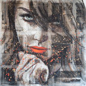 Gemälde, Daydreaming in Red, Rik Van de Walle